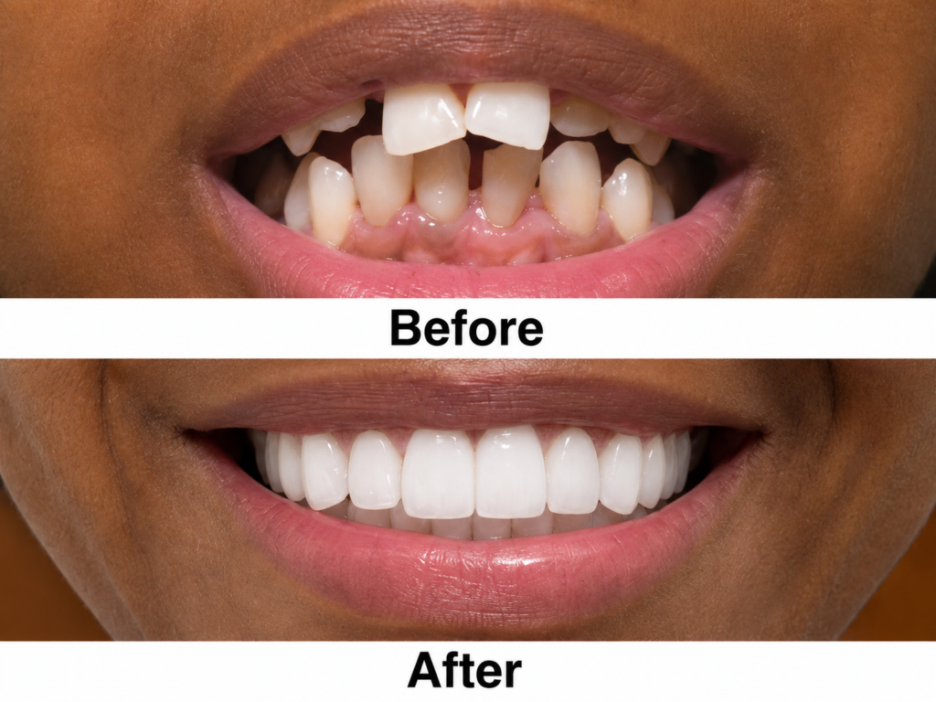patient before and after results